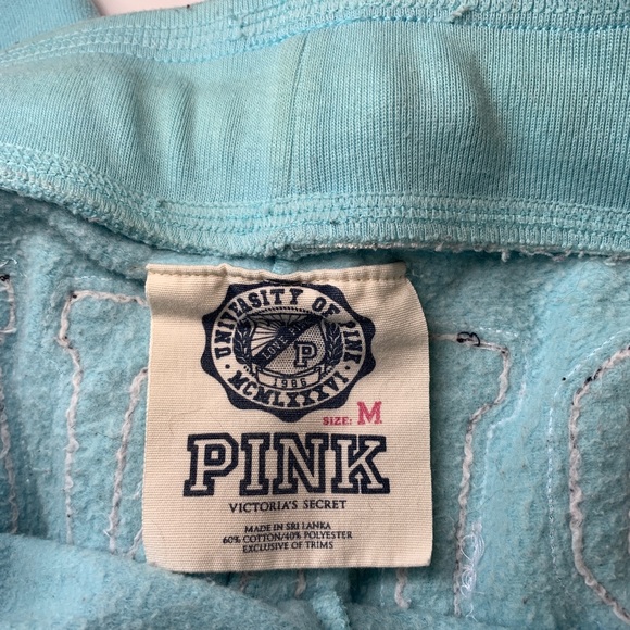 EUC Medium Pink Football Helmet Collegiate Sweatpants Joggers - Picture 11 of 15